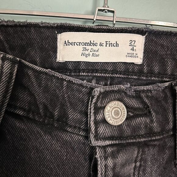Abercrombie The Dad High Rise Distressed Jeans - Picture 6 of 10